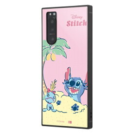 イングレム｜Ingrem Xperia 5 II /『ディズニーキャラクター』/耐衝撃ハイブリッドケース KAKU/『リロ＆スティッチ/砂遊び』 イングレム IQ-DXP5M2K3TB/ST001