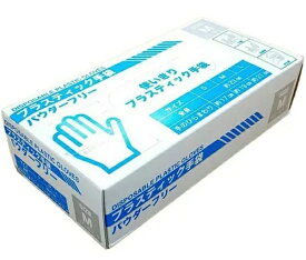 豊島 使いきり プラスティック手袋 100枚 M 半透明 TJR82101M