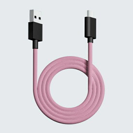Pwnage｜ポウネイジ ウルトラカスタム ワイヤレス用 USB-C ⇔ USB-Aケーブル [1.8m] ピンク pw-usb-type-c-paracord-cable-pink