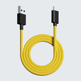 Pwnage｜ポウネイジ ウルトラカスタム ワイヤレス用 USB-C ⇔ USB-Aケーブル [1.8m] イエロー pw-usb-type-c-paracord-cable-yellow