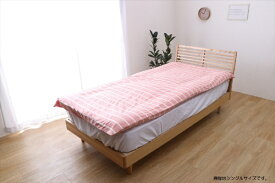 イケヒコ｜IKEHIKO オーガニックコットン敷布団カバー　セミダブル(125×215)　ピンク　ポール ピンク 1588149 [125×215cm /セミダブルサイズ]