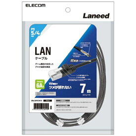ELECOM｜エレコム Cat6A準拠LANケーブル（スタンダード・ツメ折れ防止） 7.0m GM-LDGPAT/BK70【PS4/PS5】