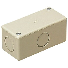 未来工業｜Mirai Industry ユニバーサルボックス ノック付 ノックアウト/側面φ27・22（25）×4底面φ27・22（25）×1 1個 ベージュ PVU-J