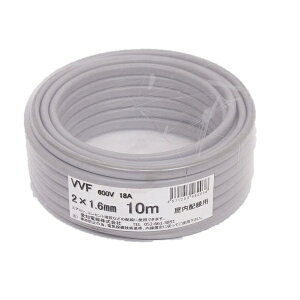 mdbAICHI ELECTRIC WIRE VVF 2SX1.6mm 10m 1 DF VVF2X1.6M10