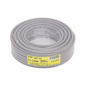 ���m�d���bAICHI ELECTRIC WIRE VVF 2�SX2.0mm 20m 1�� �D�F VVF2X2.0M20