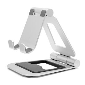 アーキス｜ARCHISS タブレットPC / スマホ対応［7〜13インチ /ゲーム機 〜厚さ17mm］アルミスタンド 折りたたみ BIG DOUBLE SWING-STAND BY ME シルバー AS-BWBM-SL