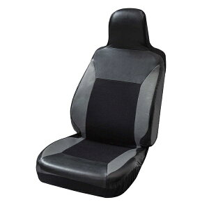 BONFORM|ボンフォーム 4019-10GY シートカバー スポーツシェイプ 軽/普通車用 フロント用ハイバックタイプ 抗菌防臭 カラー:グレー グレー 4019-10GY