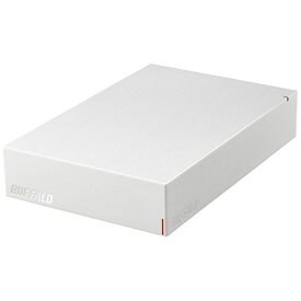 BUFFALO｜バッファロー HD-LE4U3-WB 外付けHDD USB-A接続 テレビ・パソコン両対応 ホワイト [4TB /据え置き型]