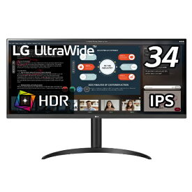 LG｜エルジー PCモニター UltraWide ブラック 34WP550-B [34型 /UltraWide FHD(2560×1080） /ワイド]