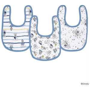 Aden&Anais|エイデンアンドアネイ スタイ モスリン エッセンシャルズ スナップ ビブ ディズニー ミッキー スターゲイズ(3枚入り)BBADAEDESN30006DIJ