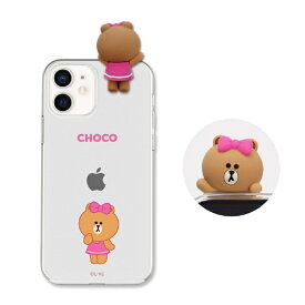 ROA｜ロア iPhone 12 mini 5.4インチ対応Figure BASIC CLEAR SOFT SIGNATURE CHOCO