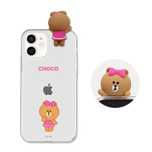 ROA�b���A iPhone 12 mini 5.4�C���`�Ή�Figure BASIC CLEAR SOFT SIGNATURE CHOCO