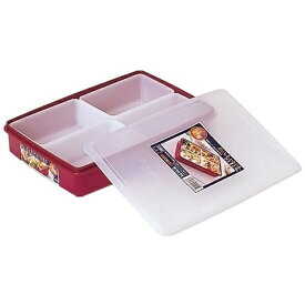 サンコープラスチック｜SANKO 保存容器 花御膳 No4（レッド） 21011 [電子レンジ非対応/食洗器非対応]