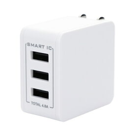 OWLTECH｜オウルテック AC充電器 3台のデバイスをかしこく同時充電 お手軽&急速充電 ホワイト OWL-ACU348AS-WH [3ポート]