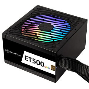 SilverStone�b�V���o�[�X�g�[�� PC�d�� ET500-ARGB �u���b�N SST-ET500-ARGB [500W /ATX /80PLUS Bronze]