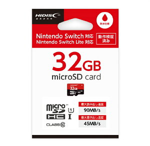 HIDISCbnCfBXN HIDISC Q[~O microSDHCJ[h CLASS10 UHS-I Ή 32GB HDMCSDH32GSW-WOAySwitch/Switch Litez
