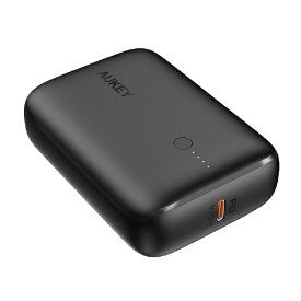 AUKEY｜オーキー モバイルバッテリー Basix Mini 10000mAh 付属ケーブル:A to Type-C ブラック PB-N83S-BK [USB Power Delivery・Quick Charge対応 /2ポート]