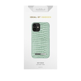 IDEAL OF SWEDEN｜アイディールオブスウェーデン iPhone12 mini ATELIER CASE 21SS MINT CROCO IDACSS21-I2054-261 グリーン