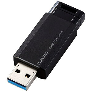 ELECOM�b�G���R�� ESD-EPK0250GBK �O�t��SSD USB-A�ڑ� PS5/PS4�A�^��Ή�(Chrome/iPadOS/iOS/Mac/Windows11�Ή�) �u���b�N [250GB /�|�[�^�u���^]