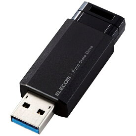 エレコム｜ELECOM ESD-EPK0500GBK 外付けSSD USB-A接続 PS5/PS4、録画対応(Chrome/iPadOS/iOS/Mac/Windows11対応) ブラック [500GB /ポータブル型]