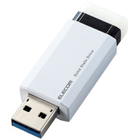 エレコム｜ELECOM ESD-EPK0500GWH 外付けSSD USB-A接続 PS5/PS4、録画対応(Chrome/iPadOS/iOS/Mac/Windows11対応) ホワイト [500GB /ポータブル型]