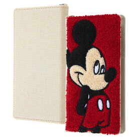 イングレム｜Ingrem 汎用 『ディズニーキャラクター』/手帳型ケース FLEX Lサイズ サガラ刺繍/『ミッキーマウス』 イングレム IN-DFXLSGR3/MK