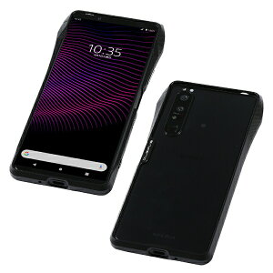 DEFF�b�f�B�[�t CLEAVE Aluminium Bumper for Xperia 1 III �y�A���~�o���p�[�z �u���b�N DCB-XP1M3CLABK