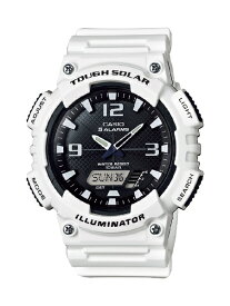 【エントリーで最大全額ポイント還元｜7/18迄】 CASIO｜カシオ 【ソーラー時計】スタンダードウォッチ 「カシオ コレクション」 ホワイト AQ-S810WC-7AJH