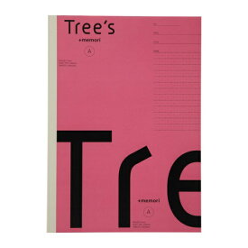 KYOKUTO｜キョクトウアソシエイツ Tree’s プラスメモリ ノート ピンク UTRP3AP [セミB5・B5 /7mm(A罫) /ドット入り罫線]