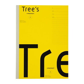 KYOKUTO｜キョクトウアソシエイツ Tree’s プラスメモリ ノート イエロー UTRP3AY [セミB5・B5 /7mm(A罫) /ドット入り罫線]