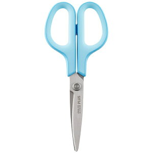 PLUS|プラス はさみ フィットカットカーブ スタンダード 抗菌グリップ ブルー 35-736