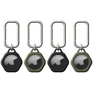 UAG�bURBAN ARMOR GEAR �ϏՌ�AirTag�ی�P�[�X�A4�p�b�N UAG(���[�G�[�W�[) �u���b�N×2�@�I���[�u×2 UAG-RAITS4SET