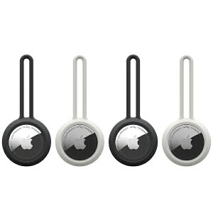 UAG�bURBAN ARMOR GEAR �}�C�N���h�b�g�e�N�X�`���f�U�C�����[�v�^�C�v��AirTag�p�ی�P�[�X 4�p�b�N �u���b�N×2�A�}�V���}��×2 UAG-RUAITDL4SET