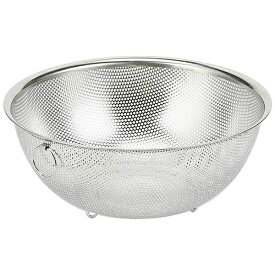 パール金属｜PEARL METAL アットアクア ステンレスパンチボウル型ザル 24cm 足付 HB-4112