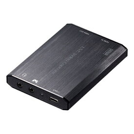 サンワサプライ｜SANWA SUPPLY ウェブカメラ化 [USB-C＋USB-A接続 →ポート：HDMIx2 / φ3.5mmx2] HDMIキャプチャー（USB3.2 Gen1・4K パススルー出力付き） USB-CVHDUVC3