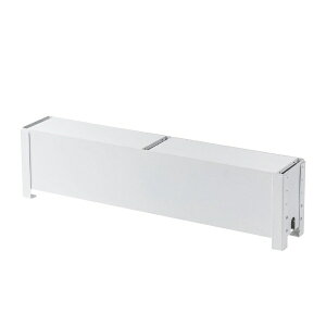 �T�����T�v���C�bSANWA SUPPLY �P�[�u�����^�b�v���[�{�b�N�X [W905xD155xH233�`353mmm] �z���C�g CB-BOXS9W