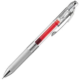 ぺんてる｜Pentel ENERGEL infree(エナージェル インフリー) ボールペン クリア(インク色：レッド) BL77TL-B [0.7mm]