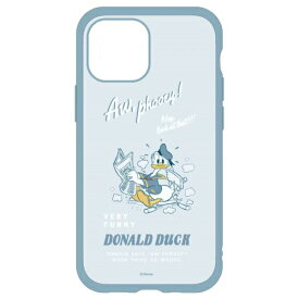グルマンディーズ　gourmandise ディズニー、ディズニー・ピクサーキャラクター　IIIIfit iPhone 13 mini対応 5.4 inch ケース　ドナルドダック ドナルドダック DN-872C