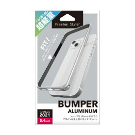 PGA｜ピージーエー iPhone 13 mini対応 5.4inch アルミバンパー シルバー Premium Style PG-21JBP03SV