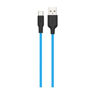 hoco�b�z�R X21Plus�V���R���[�d�P�[�u�� Type-C hoco �u���[ X21P-TC20-BL [USB-A �� USB-C]