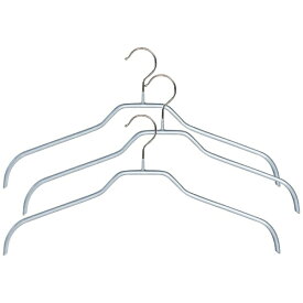 清水産業｜SHIMIZU Industrial マワ・レディースハンガー 3本組 シルバー 110562