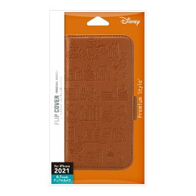 PGA｜ピージーエー iPhone 13 対応 6.1inch 2眼 フリップカバー Premium Style くまのプーさん PG-DFP21K02POO