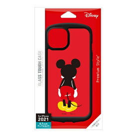 PGA｜ピージーエー iPhone 13 対応 6.1inch 2眼 ガラスタフケース Premium Style ミッキーマウス PG-DGT21K01MKY