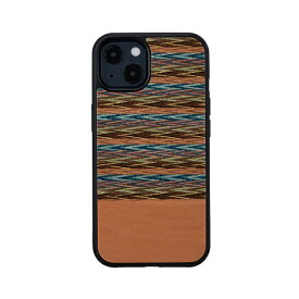 ROA｜ロア iPhone 13 対応 6.1inch 2眼 天然木ケース　Browny Check Man & Wood I21229i13