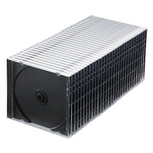 TTvCbSANWA SUPPLY Blu-ray/DVD/CDΉ vP[X 1[×30 ubN FCD-PN30BKN