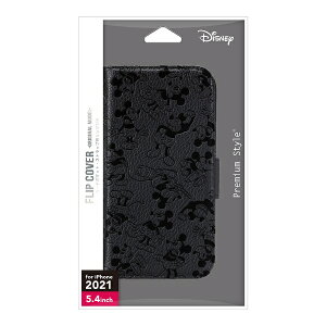 PGA�b�s�[�W�[�G�[ iPhone 13 mini�Ή� 5.4inch �t���b�v�J�o�[ Premium Style �~�b�L�[�}�E�X PG-DFP21J01MKY