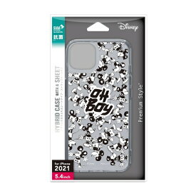 PGA｜ピージーエー iPhone 13 mini対応 5.4inch 抗菌ハイブリッドケース Premium Style ミッキーマウス PG-DPT21J01MKY
