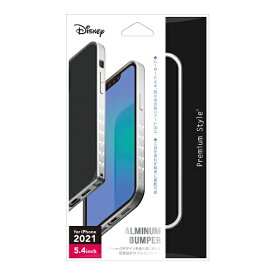 PGA｜ピージーエー iPhone 13 mini対応 5.4inch アルミバンパー/シルバー Premium Style ミッキーマウス PG-DBP21J02MKY