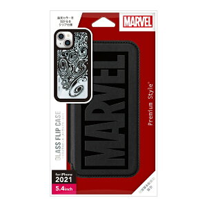 PGA�b�s�[�W�[�G�[ iPhone 13 mini�Ή� 5.4inch �K���X�t���b�v�P�[�X Premium Style ���F�m�� PG-DGF21J21VEN