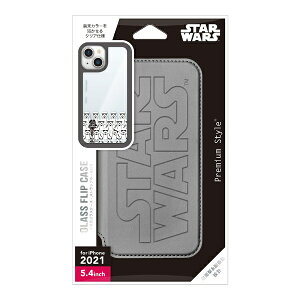 PGA�b�s�[�W�[�G�[ iPhone 13 mini�Ή� 5.4inch �K���X�t���b�v�P�[�X Premium Style �_�[�X�E�x�C�_�[ PG-DGF21J30DV